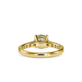 Diamond Prong Circlet Ring Yellow gold