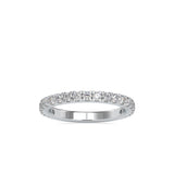 Globular Diamond Ring White gold