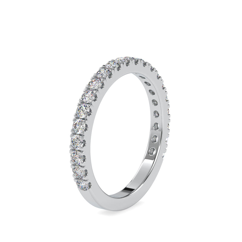 Globular Diamond Ring White gold