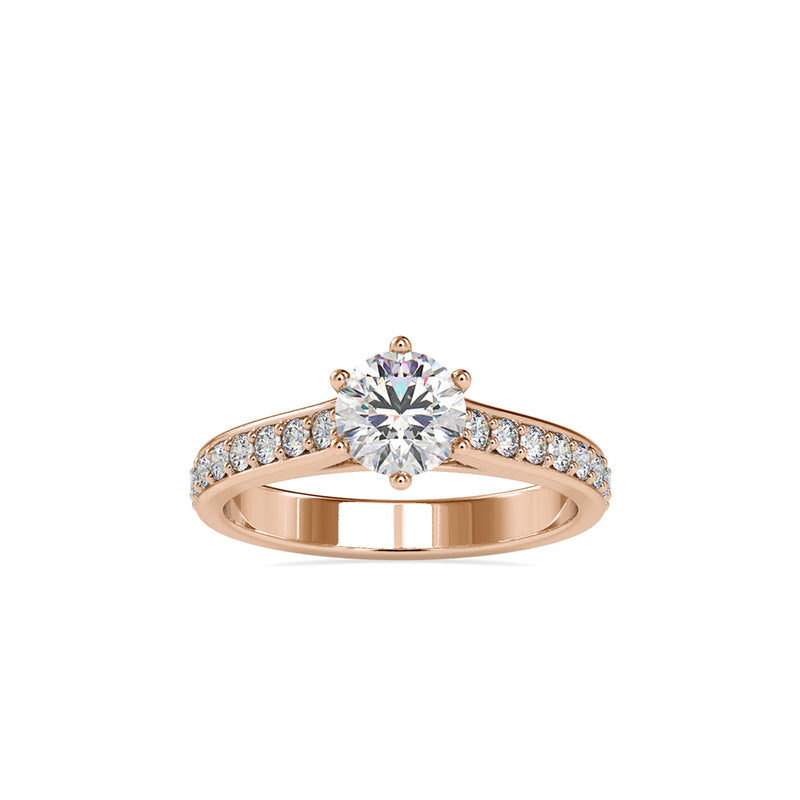 Gerent Vintage Stone Diamond Ring Rose gold