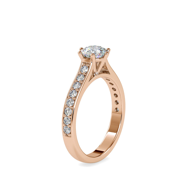 Gerent Vintage Stone Diamond Ring Rose gold