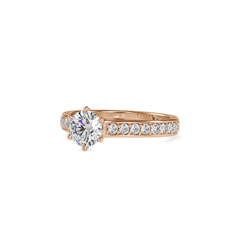 Gerent Vintage Stone Diamond Ring Rose gold