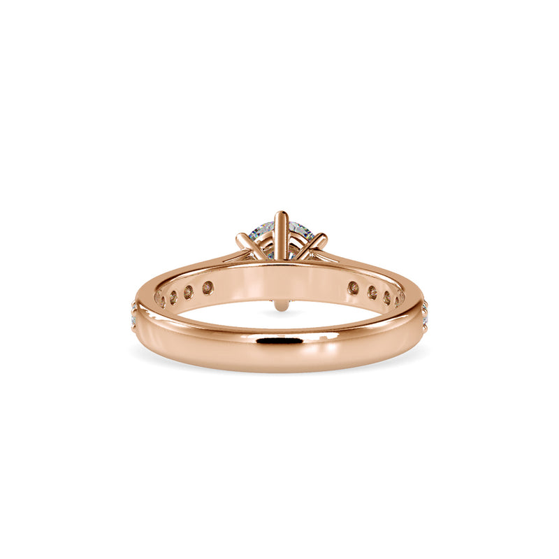 Gerent Vintage Stone Diamond Ring Rose gold