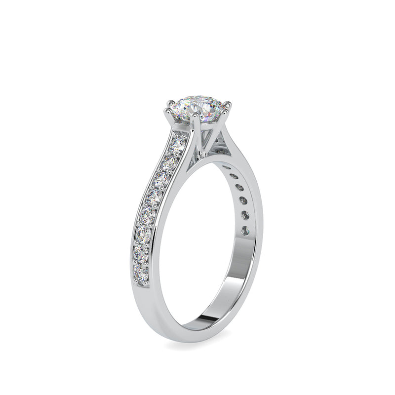 Gerent Vintage Stone Diamond Ring Platinum