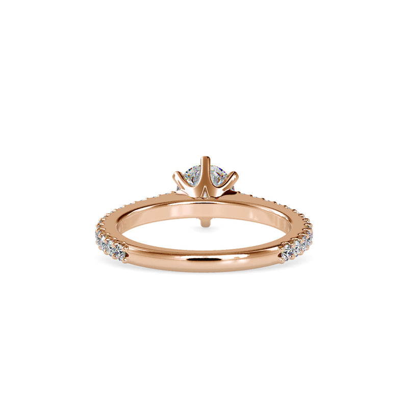 Affirm Diamond Stone Ring Rose gold
