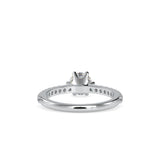 Elite Diamond Prong Engagement Ring White gold