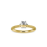 Elite Diamond Prong Engagement Ring Yellow gold