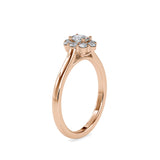 Bloom Diamond Stone Engagement Ring Rose gold