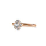 Bloom Diamond Stone Engagement Ring Rose gold