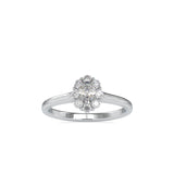 Bloom Diamond Stone Engagement Ring Platinum