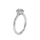 Bloom Diamond Stone Engagement Ring Platinum