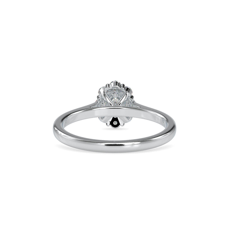 Bloom Diamond Stone Engagement Ring Platinum