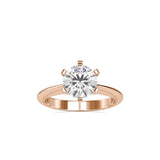 Oligarch Solitaire Diamond Ring Rose gold