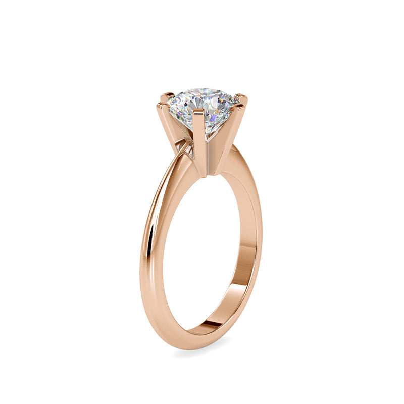 Oligarch Solitaire Diamond Ring Rose gold