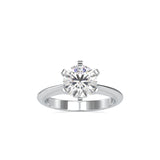 Oligarch Solitaire Diamond Ring Platinum