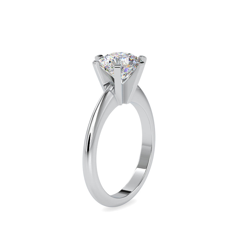 Oligarch Solitaire Diamond Ring Platinum