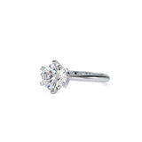 Oligarch Solitaire Diamond Ring Platinum