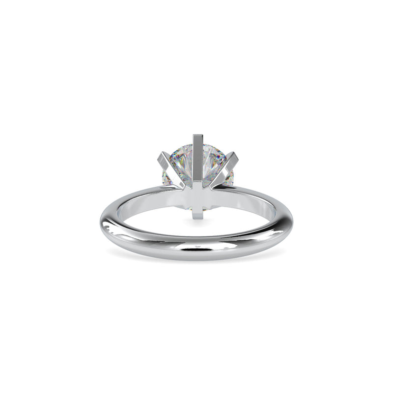 Oligarch Solitaire Diamond Ring Platinum