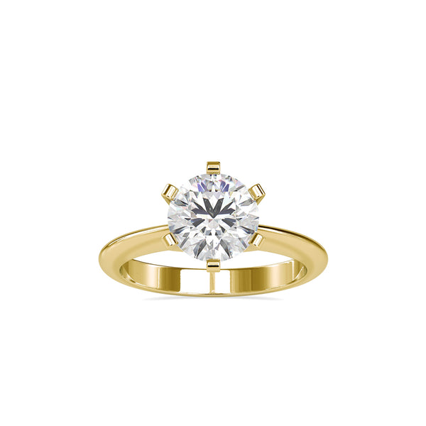 Oligarch Solitaire Diamond Ring Yellow gold