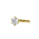 Oligarch Solitaire Diamond Ring Yellow gold