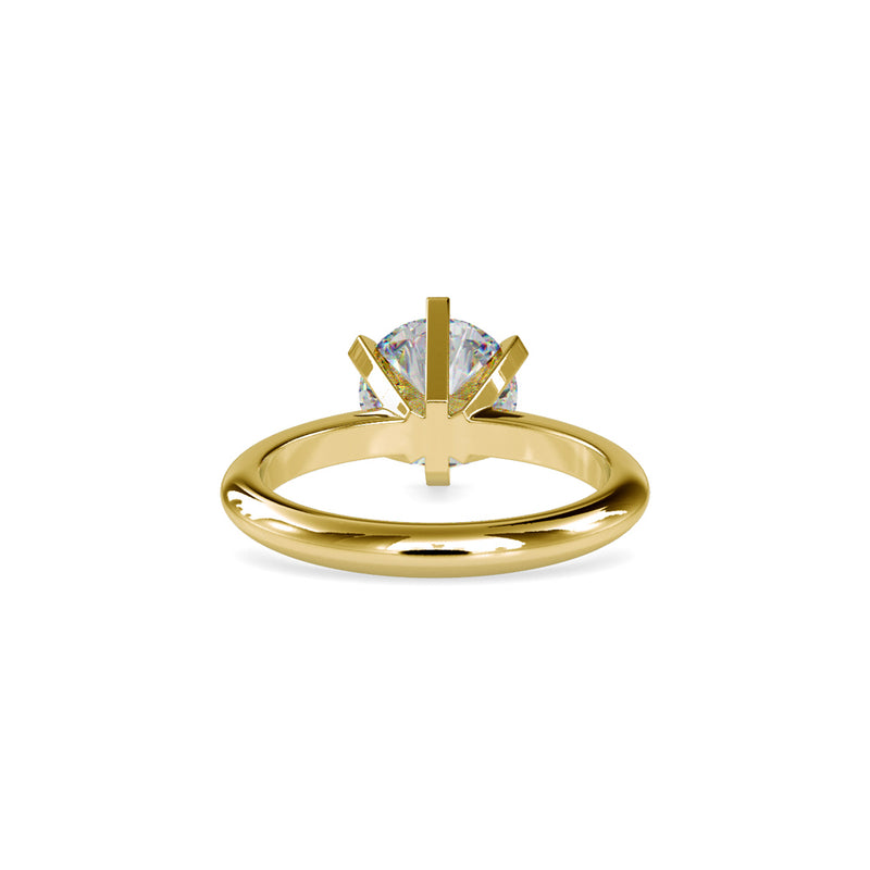 Oligarch Solitaire Diamond Ring Yellow gold