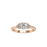 Deific Coronet Diamond Ring Rose gold