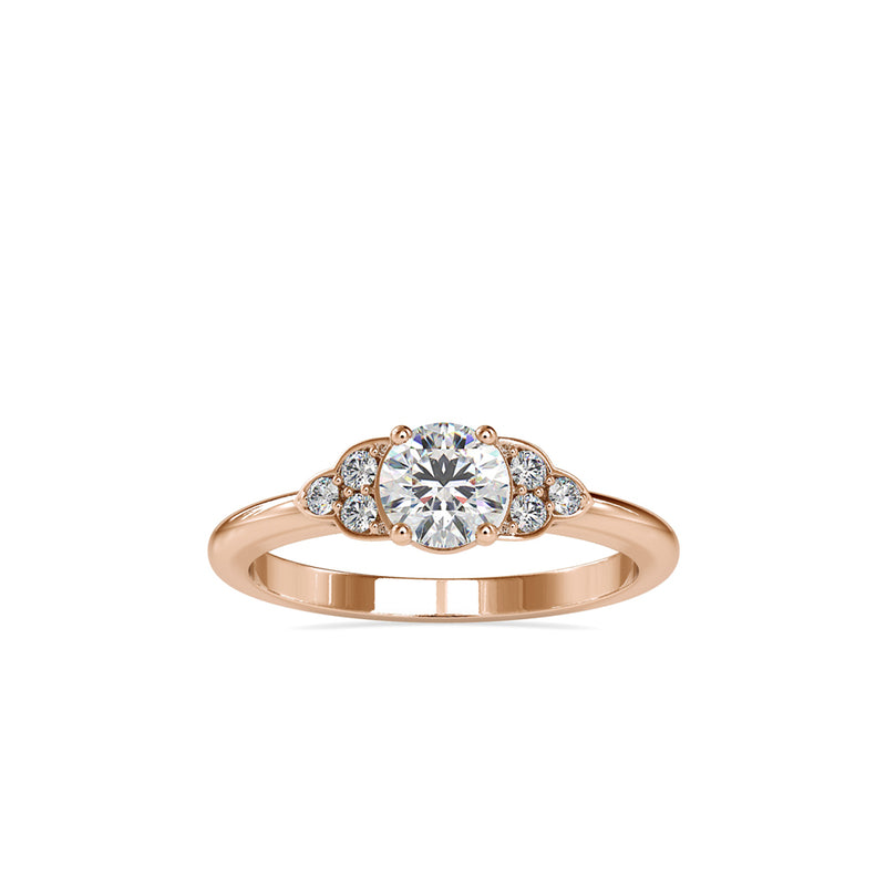 Deific Coronet Diamond Ring Rose gold