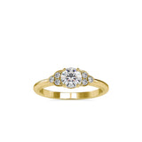 Deific Coronet Diamond Ring Yellow gold