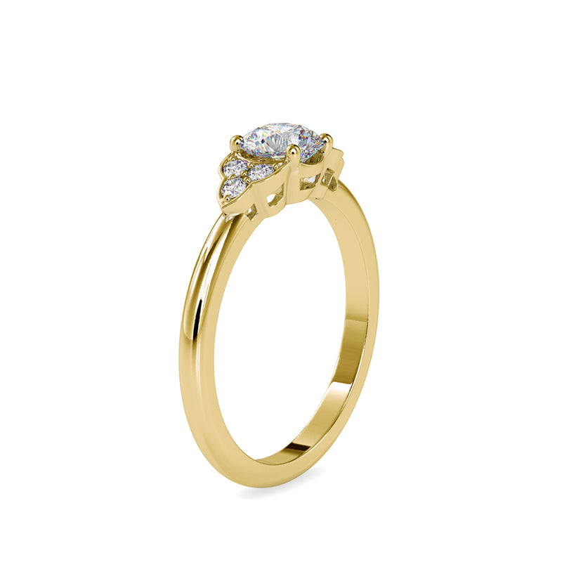 Deific Coronet Diamond Ring Yellow gold