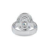 Honored Halo oval Diamond Ring White gold