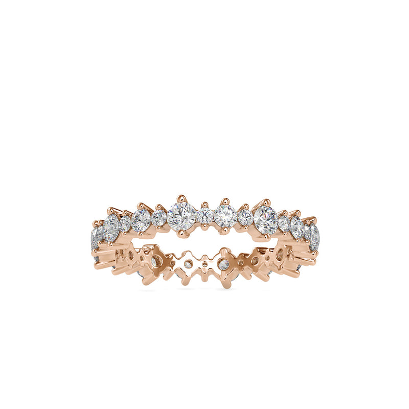 Girdle Stone Diamond Ring Rose gold