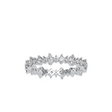 Girdle Stone Diamond Ring Platinum