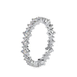 Girdle Stone Diamond Ring White gold