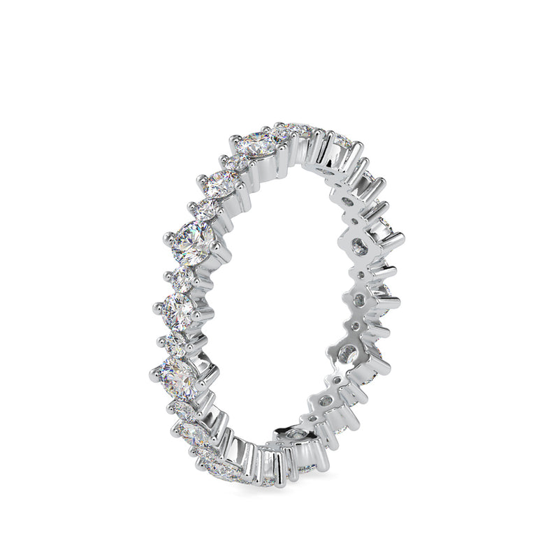 Girdle Stone Diamond Ring Platinum