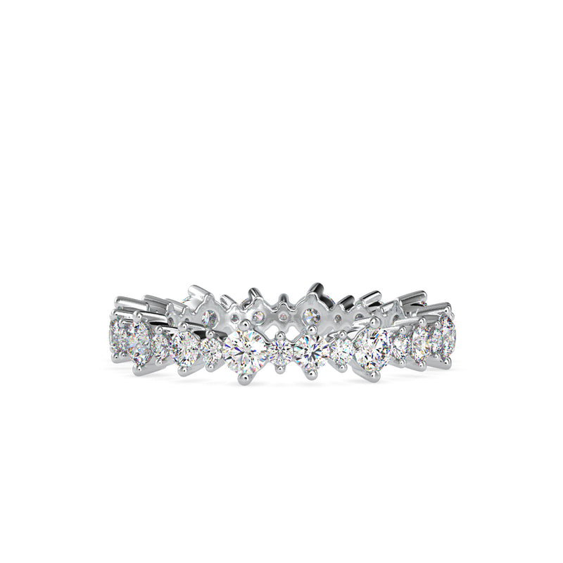 Girdle Stone Diamond Ring Platinum