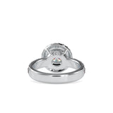 Christy Stone Halo Diamond Ring Platinum