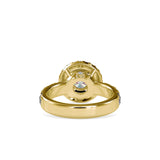 Christy Stone Halo Diamond Ring Yellow gold