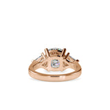 Suave three Stone Diamond Ring Rose gold