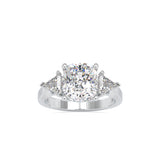 Suave three Stone Diamond Ring White gold