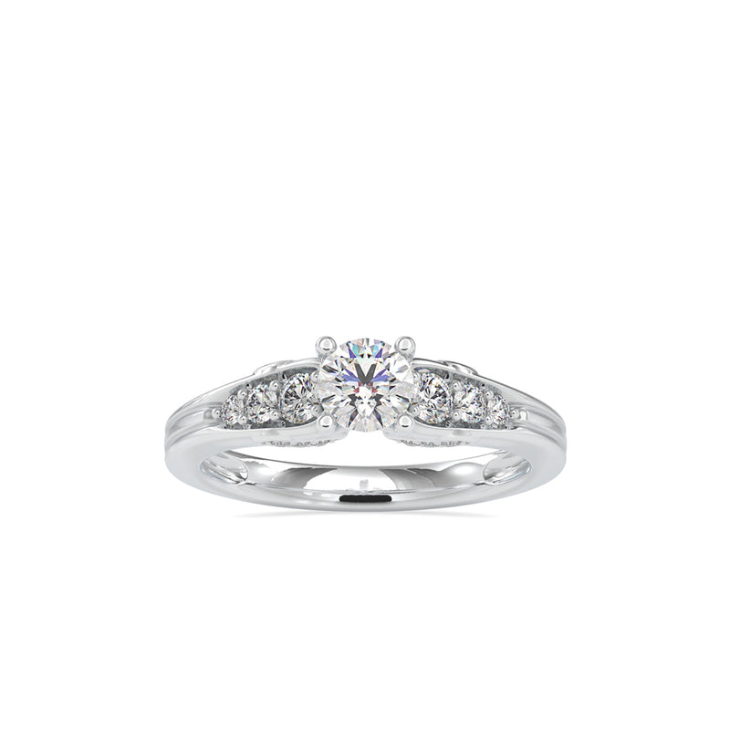 Amborsial Diamond Ring White gold