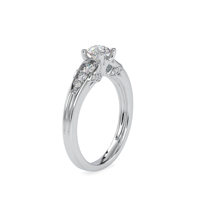 Amborsial Diamond Ring White gold