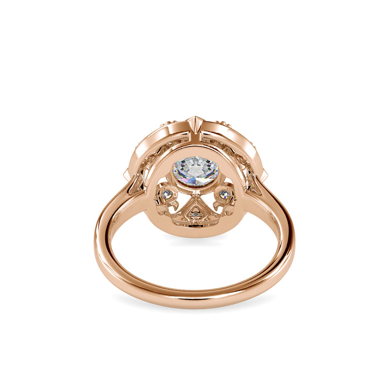 Mighty Stone Diamond Ring Rose gold