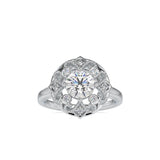 Mighty Stone Diamond Ring White gold