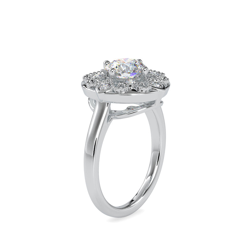 Mighty Stone Diamond Ring Platinum