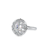 Mighty Stone Diamond Ring White gold