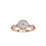 Fluky Infinity Diamond Ring Rose gold