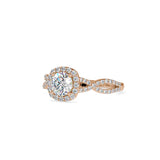 Fluky Infinity Diamond Ring Rose gold