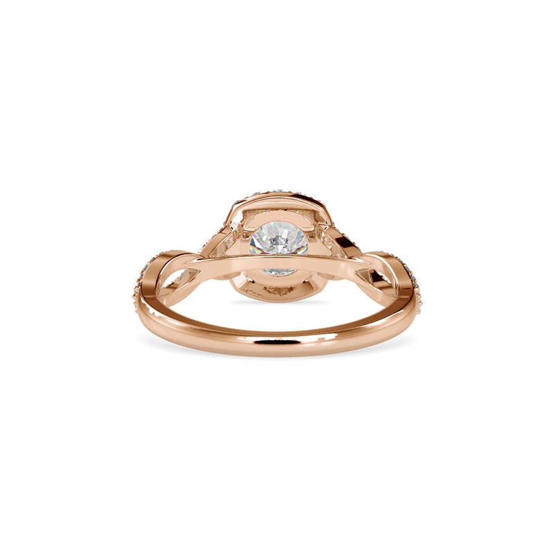 Fluky Infinity Diamond Ring Rose gold