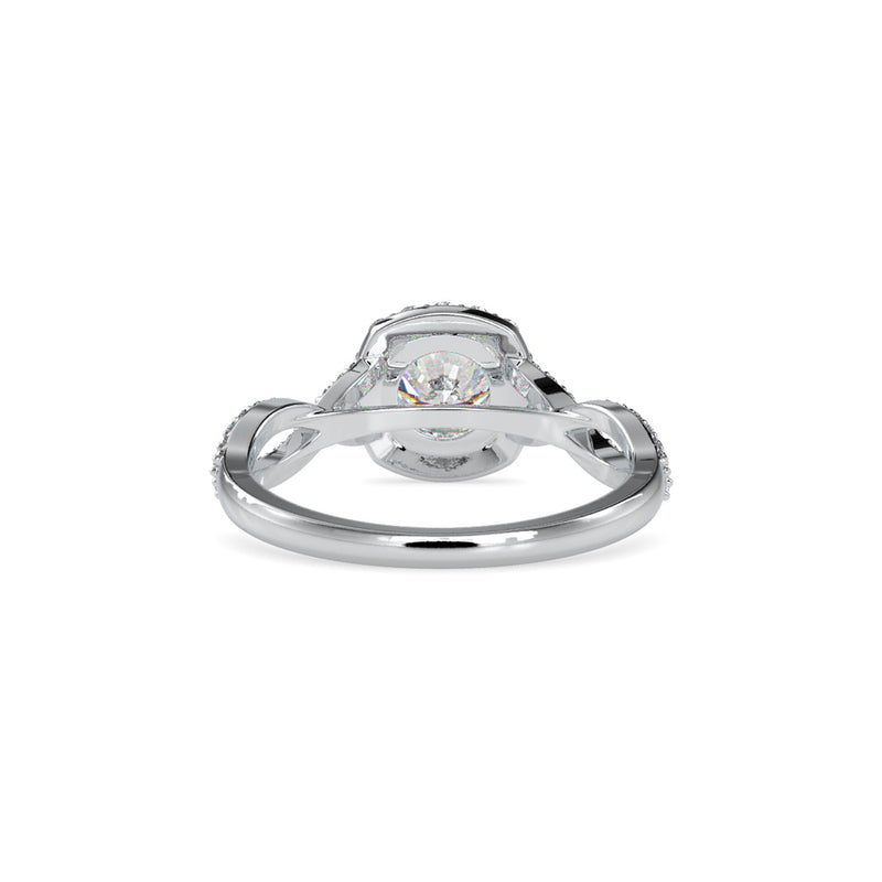 Fluky Infinity Diamond Ring White gold