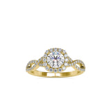 Fluky Infinity Diamond Ring Yellow gold